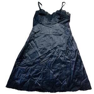 Vintage Black Slip Dress